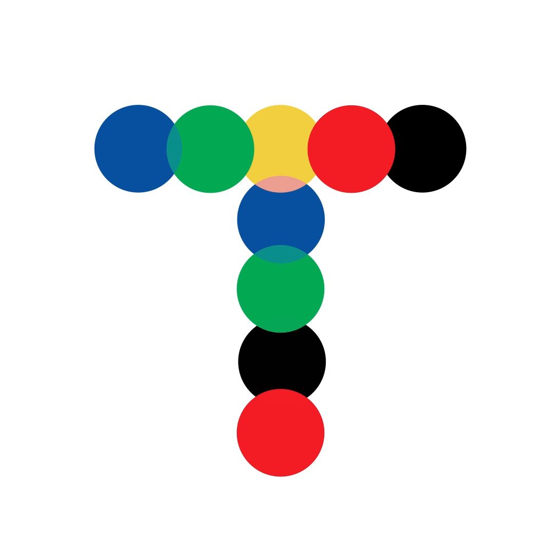 A man in bed yawning in a collage style