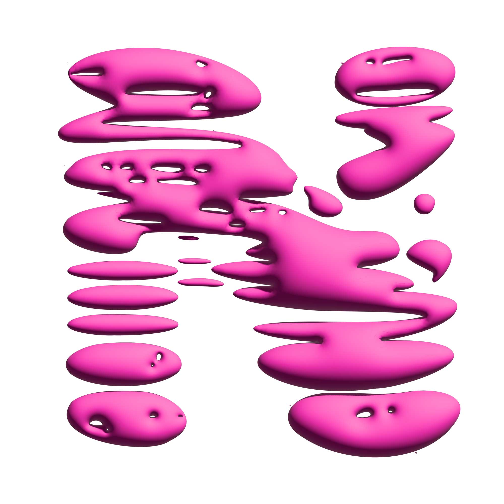 A man in bed yawning in a collage style