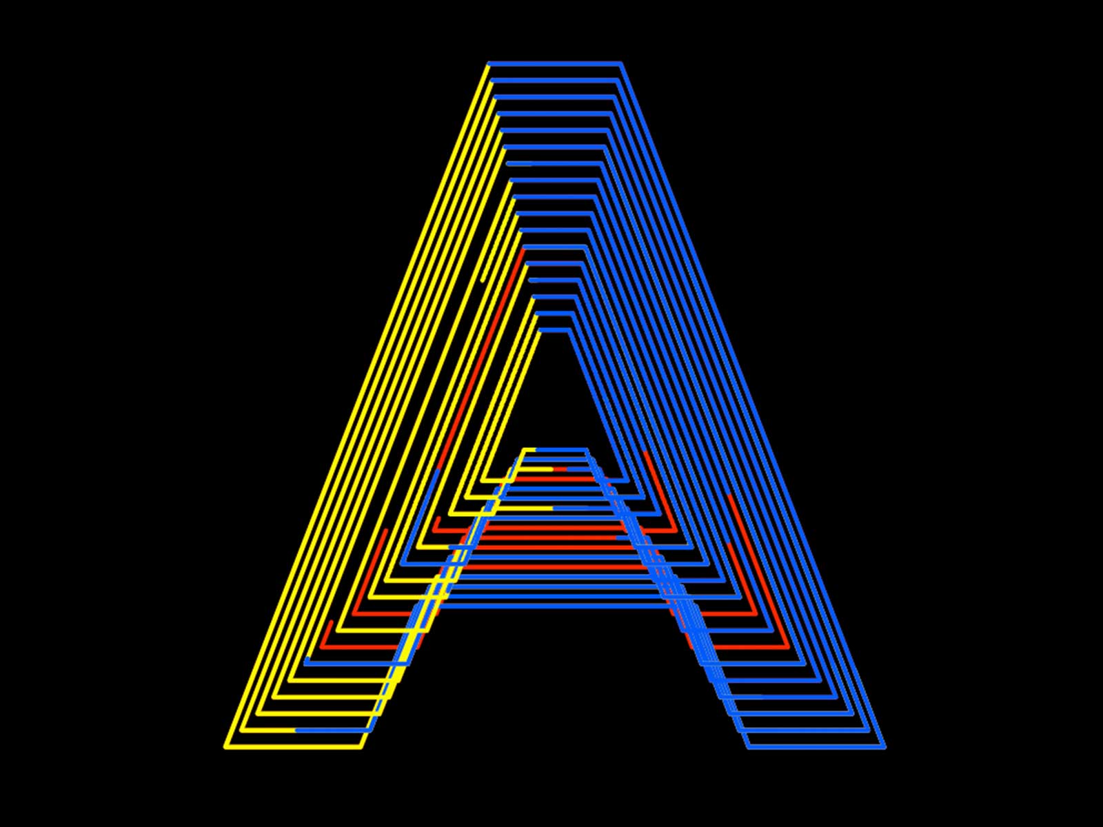 A man in bed yawning in a collage style