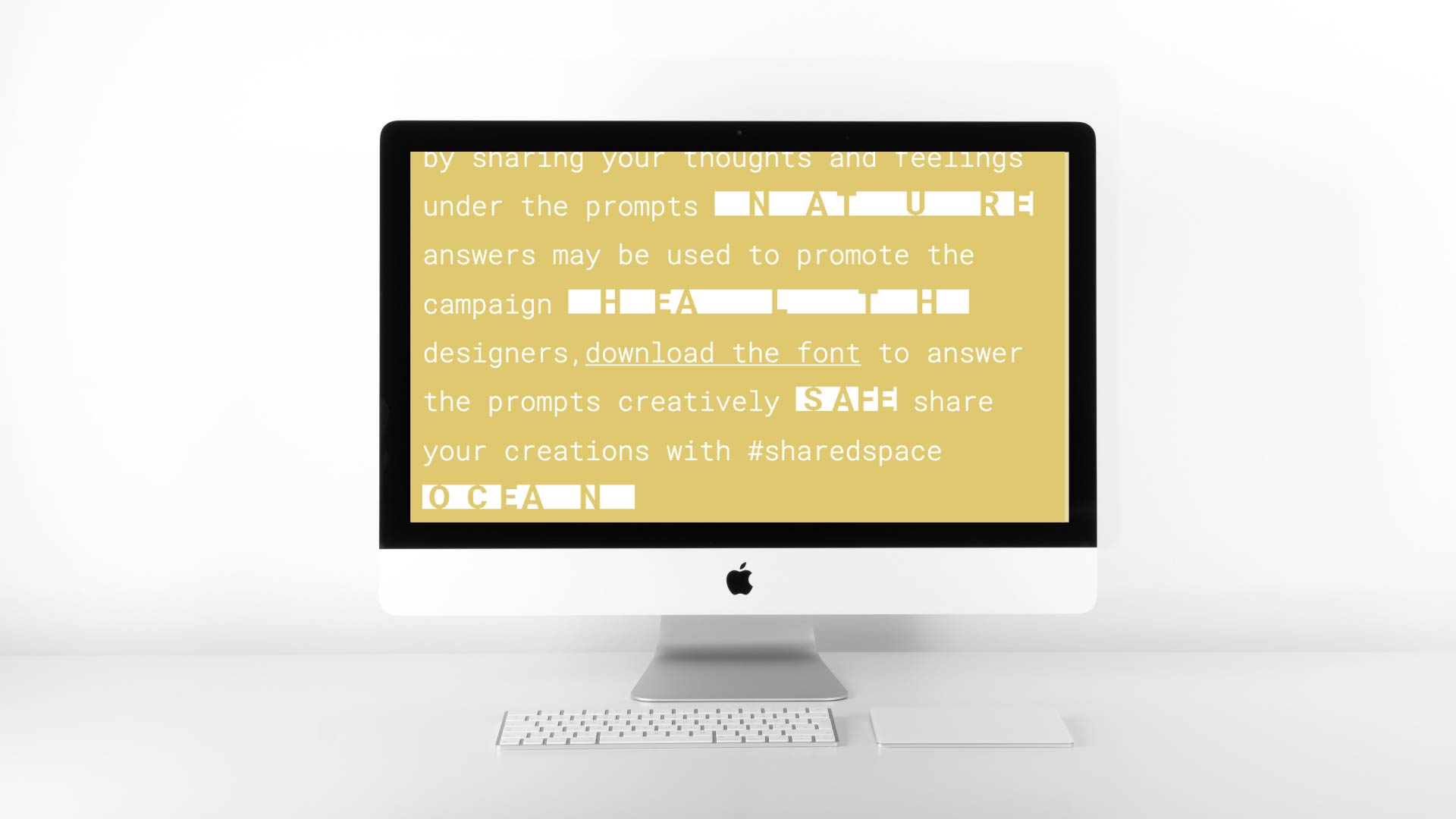 A clock in the foreground 
		with a blue sky, clouds and a sun in the background