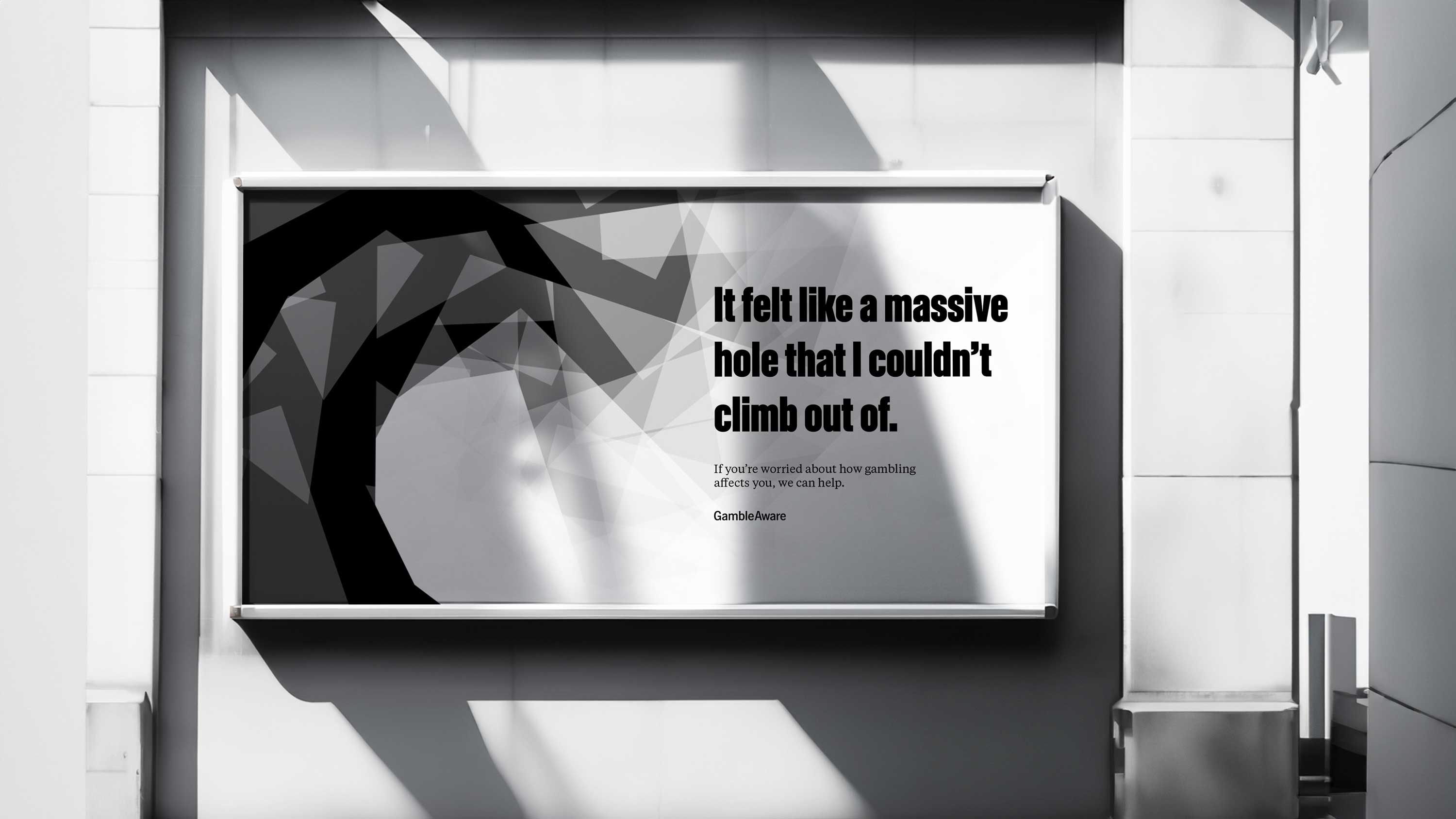 A huge seating structure in 
		Bournemouth Gardens Woods with the word relax on it